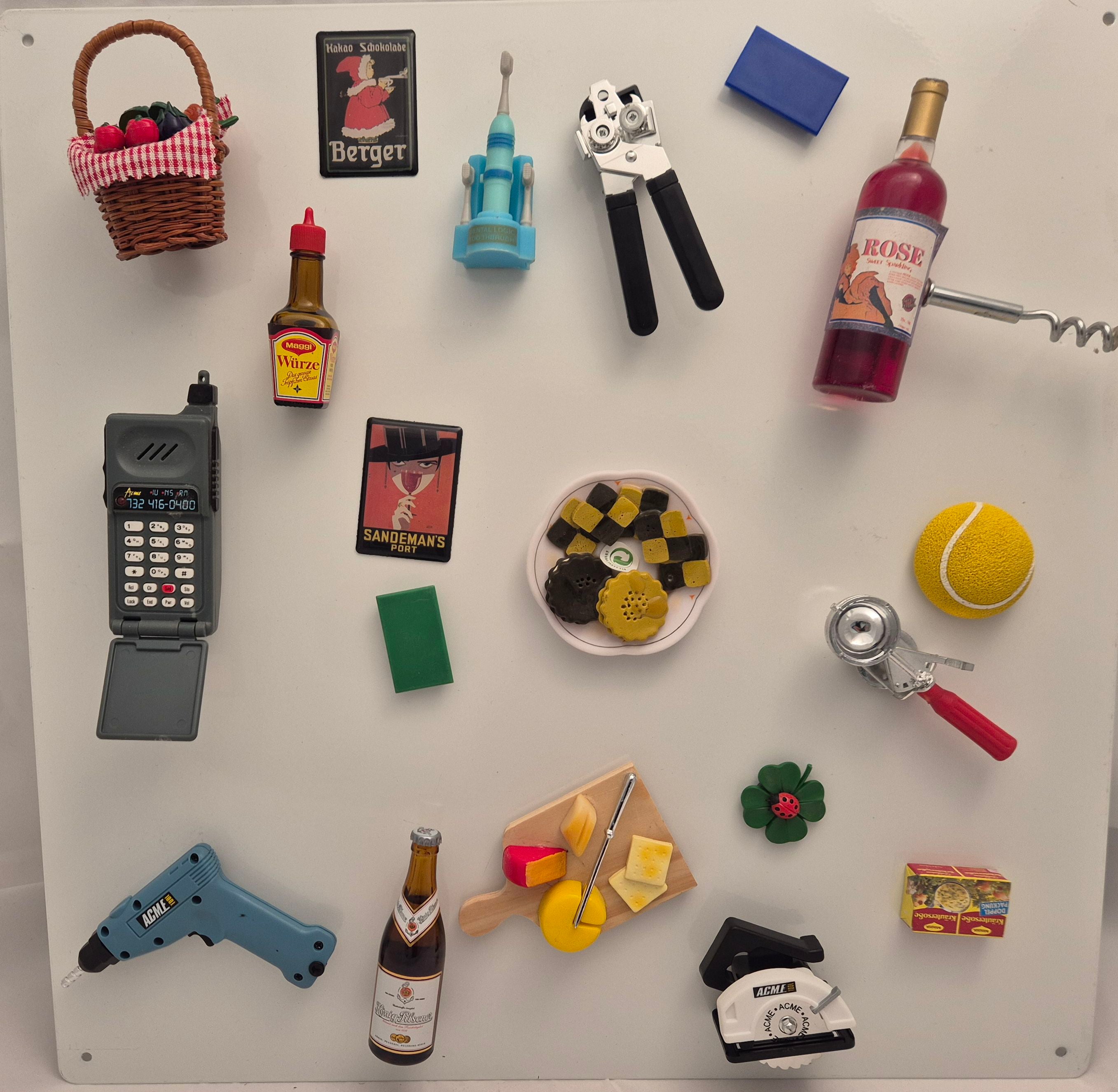 Münder Email Magnet-Shop Überraschungspaket Magnete 20-tlg mit Tafel