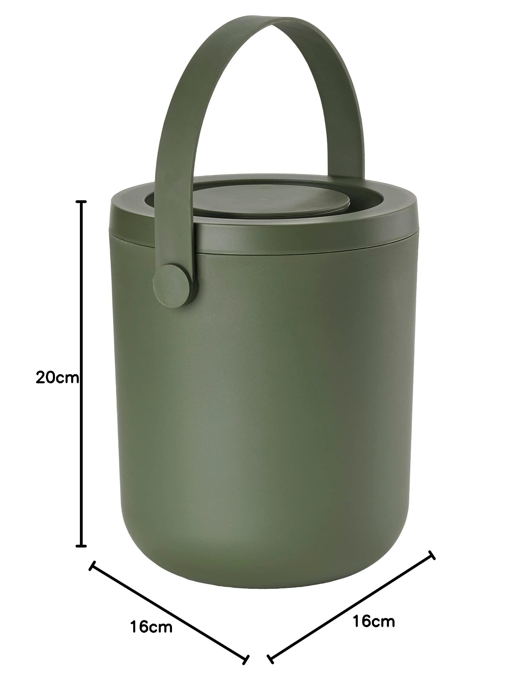 Zone Denmark Circular Biomülleimer Green 3 Liter Deckel