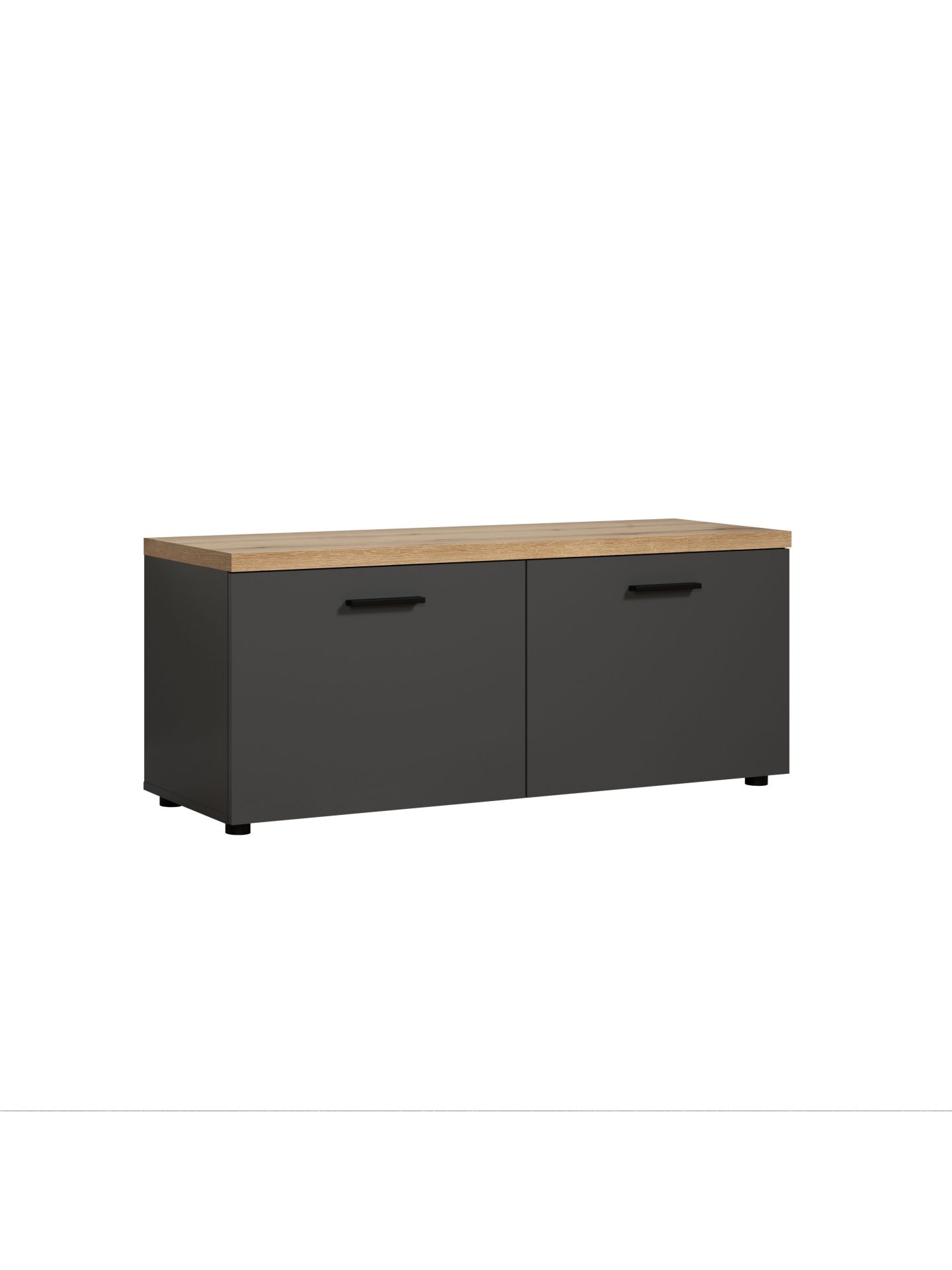 trendteam Baggio Lowboard Anthrazit Coast Evoke Oak TV