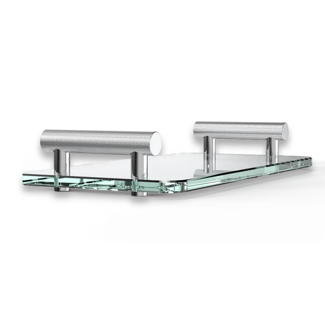 Decor Walther Club TAB Tablett Glas Klarglas Chrom