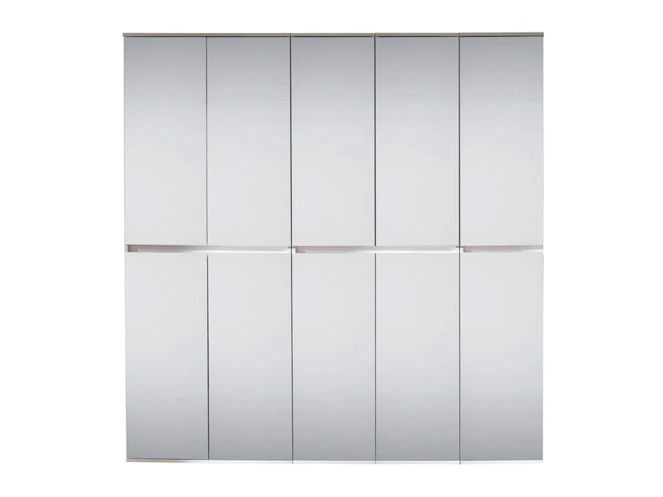 trendteam Mirror Garderobenschrank-Kombi weiß Spiegel