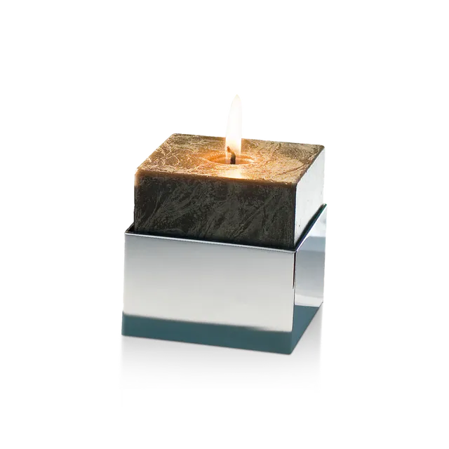 Decor Walther Brick BK KNH Kerzenhalter Eckig Chrom