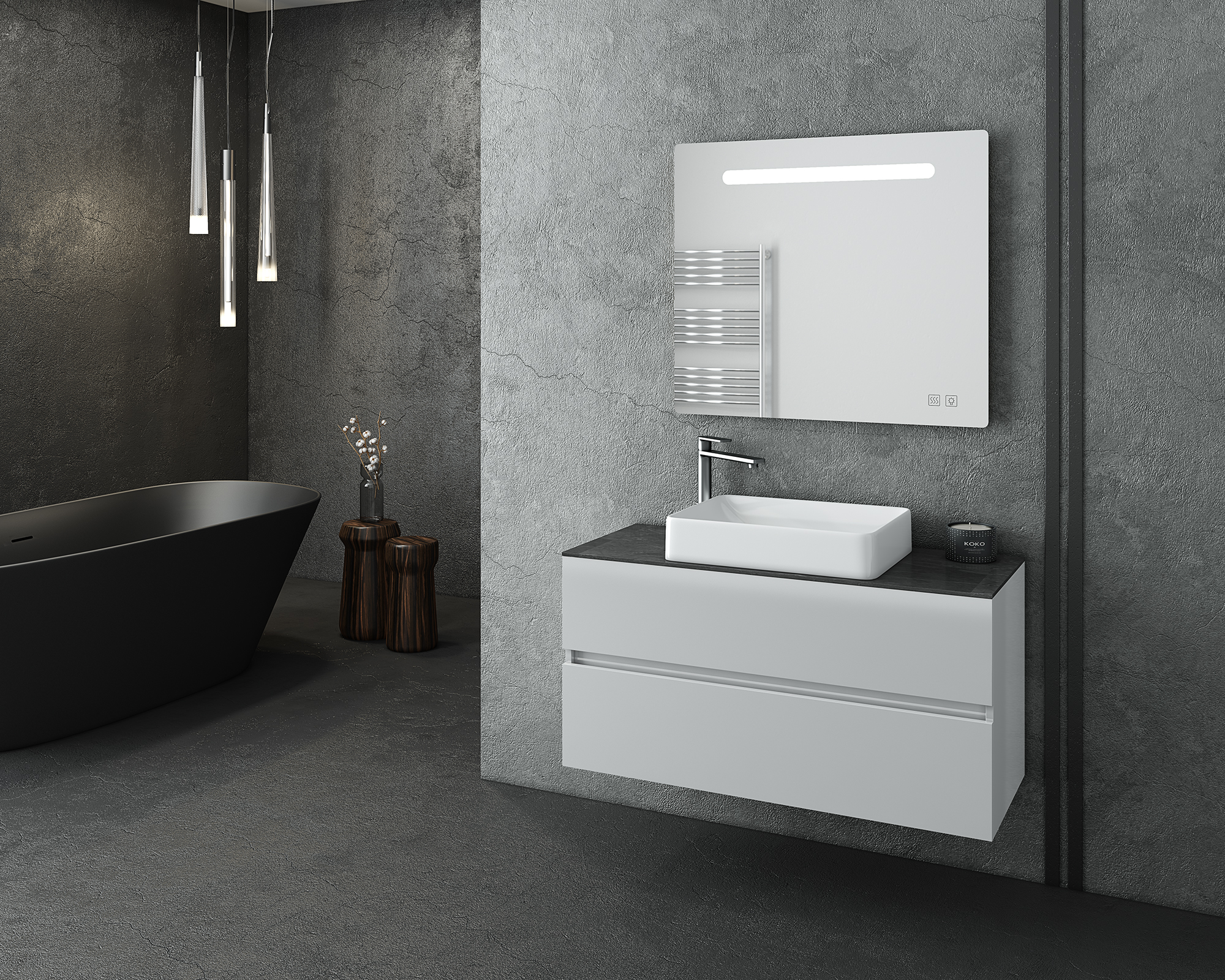 DROP Martinidis Luxus Waschtisch 100 White Top