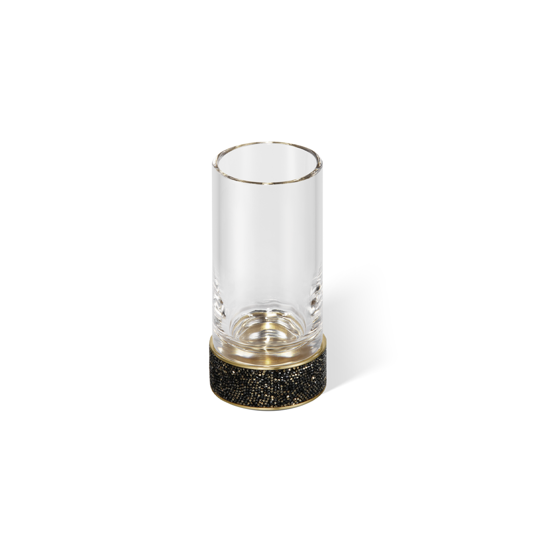 Decor Walther ROCKS SMG Mundbecher Chrom Klarglas Swarovski