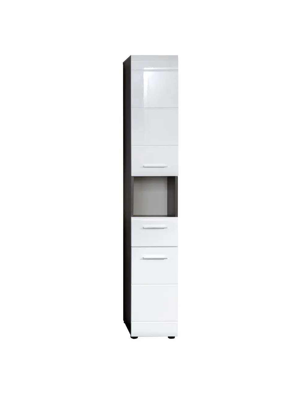 trendteam Line Hochschrank Badezimmerschrank rauchsilber
