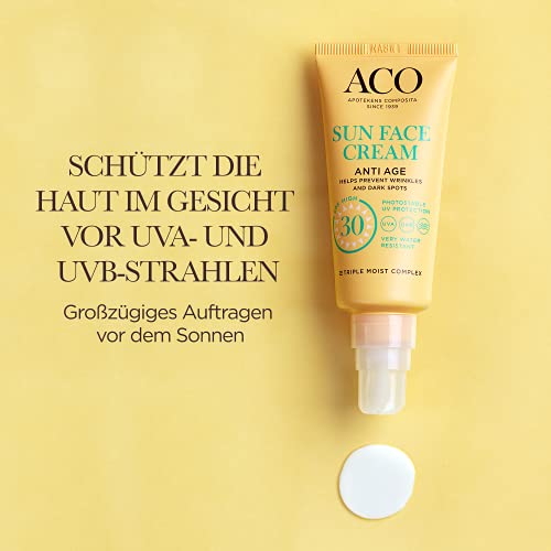 ACO Sun Face Cream Anti Age Sonnencreme LSF 30 40 ml matt