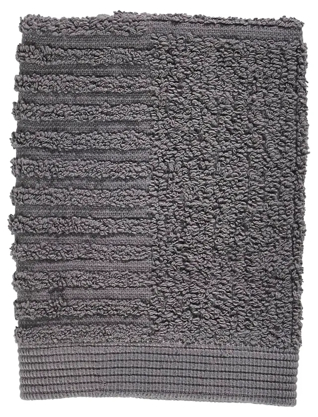 Zone Denmark Classic Waschlappen 30x30 Handtuch Grau Baumwolle