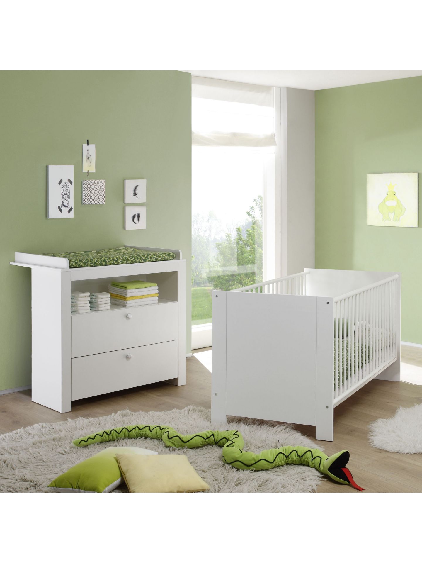 trendteam Olivia Babyzimmermöbel-Kombi Babymöbel weiß