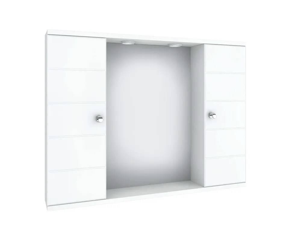 DROP Martinidis MIRRORS Badspiegel mit 2 Schränken und Spots