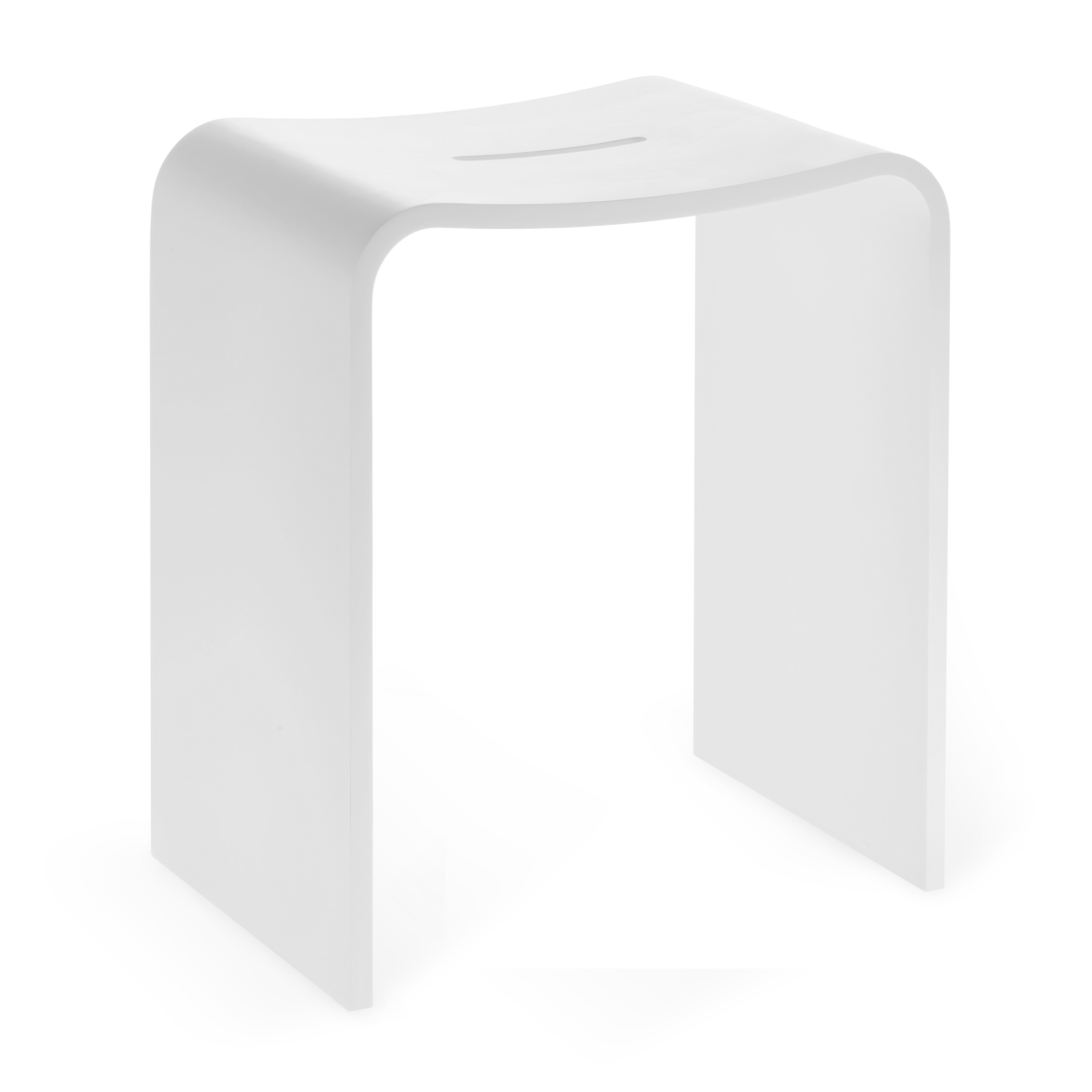 Decor Walther Stone Stool Badhocker Weiß Matt 40 cm