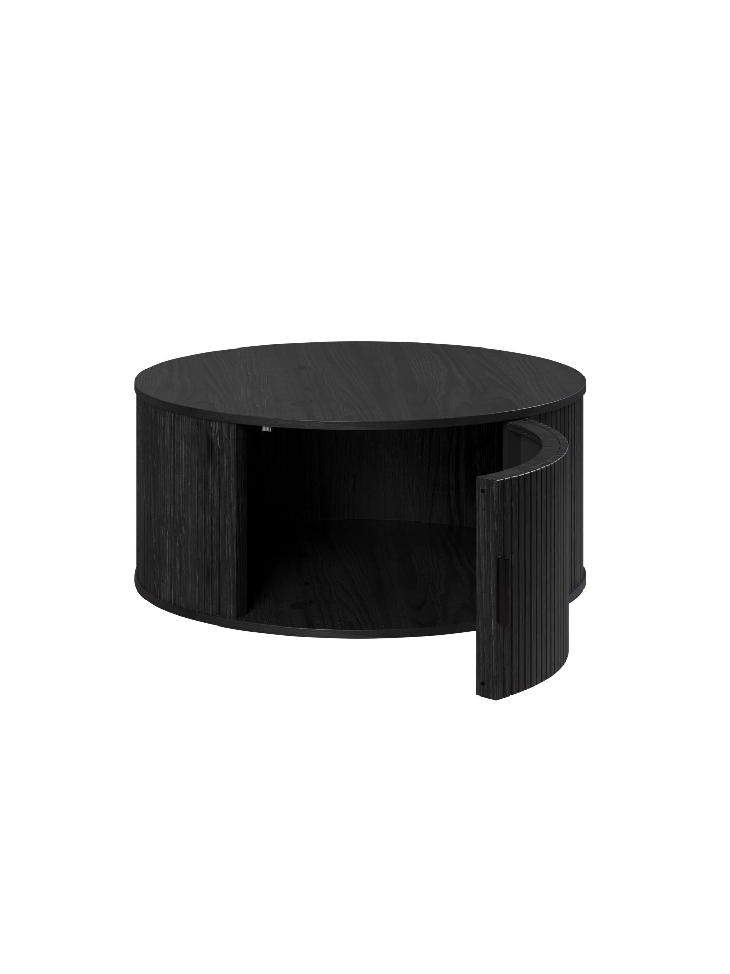 trendteam Ronin Couchtisch Esche Schwarz mit Tür