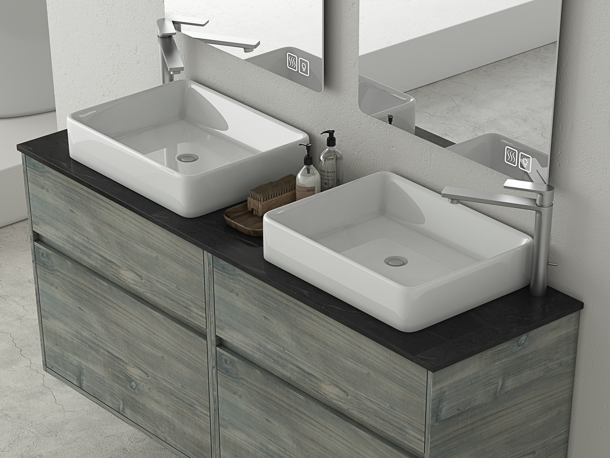 DROP Martinidis Instinct 150 Smoked Oak Top-2 Badmöbel