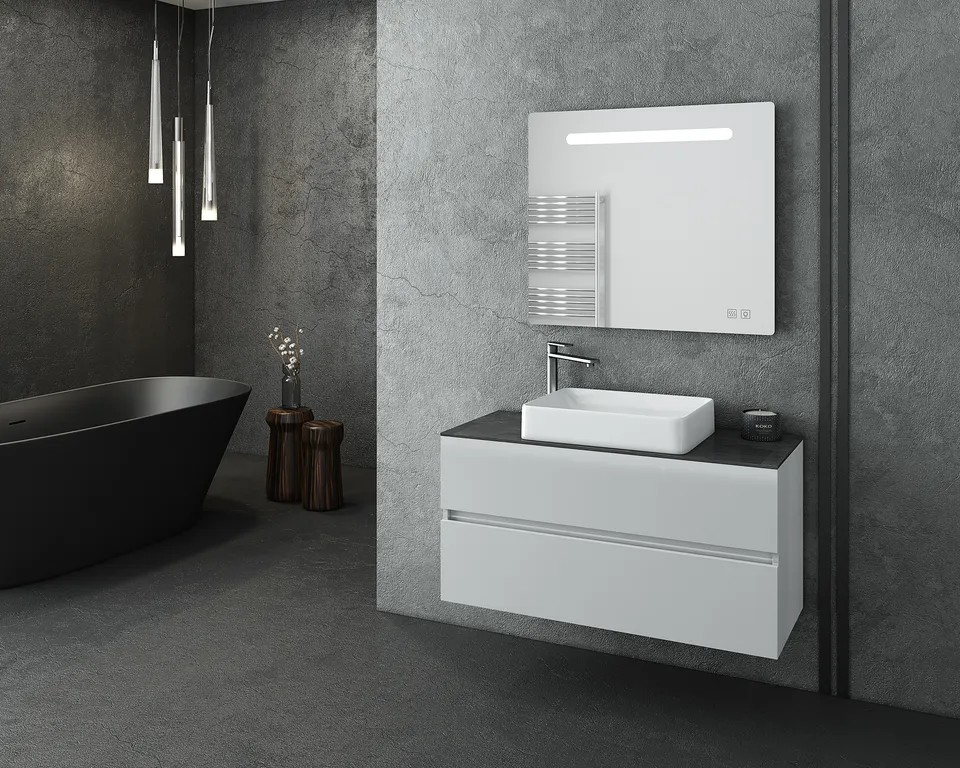 DROP Martinidis Luxus Waschtisch 100 White Top