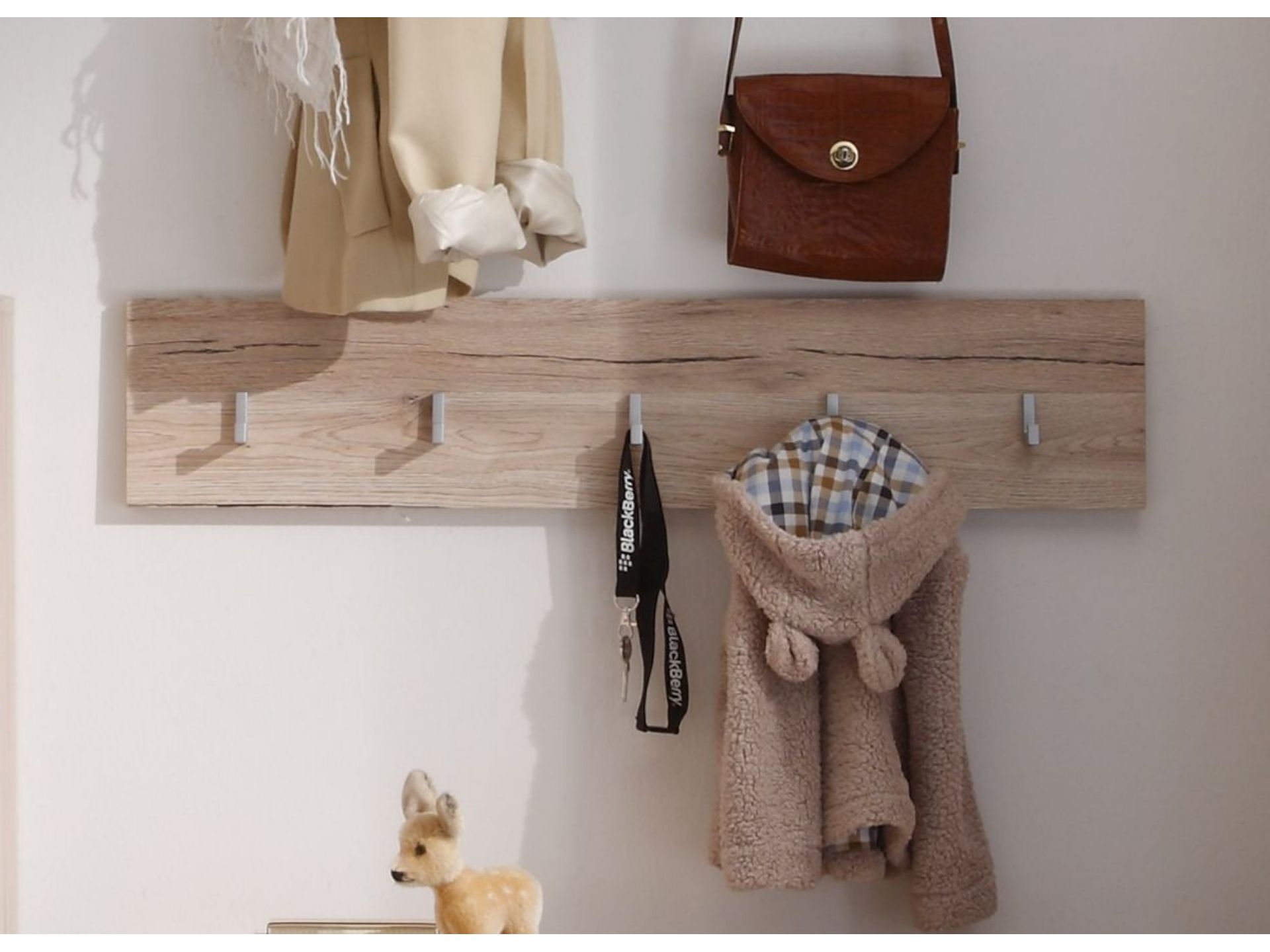 trendteam Malea Garderobenboard Eiche San Remo Hell