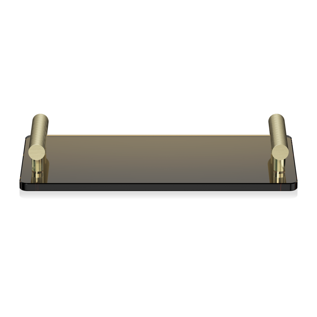 Decor Walther Club TAB Tablett Glas Klarglas Chrom