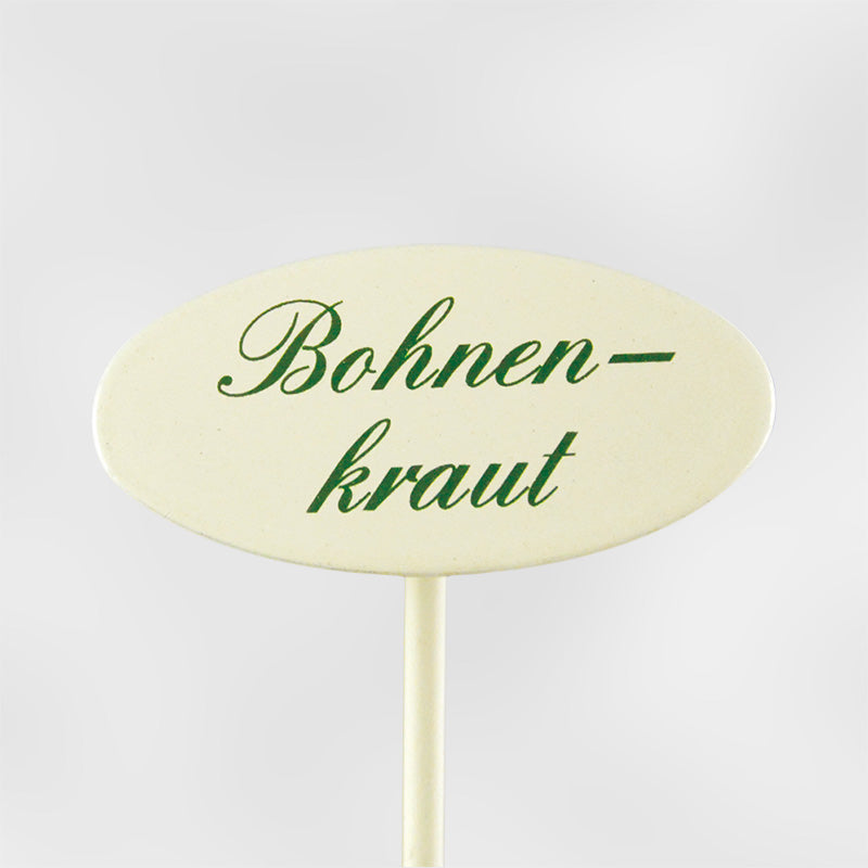 Münder Email Kräuterstecker Indoor 20 cm Basilikum creme