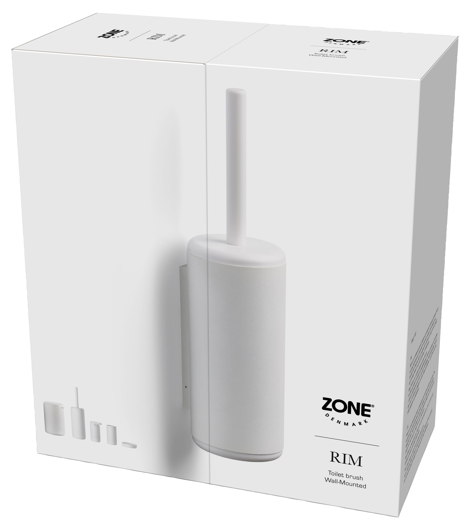 Zone Denmark Rim Klobürste Wand Weiß Standard
