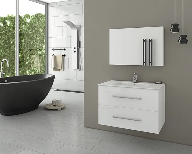 DROP Martinidis Torino 75 Waschtischunterschrank Weiß 75 cm
