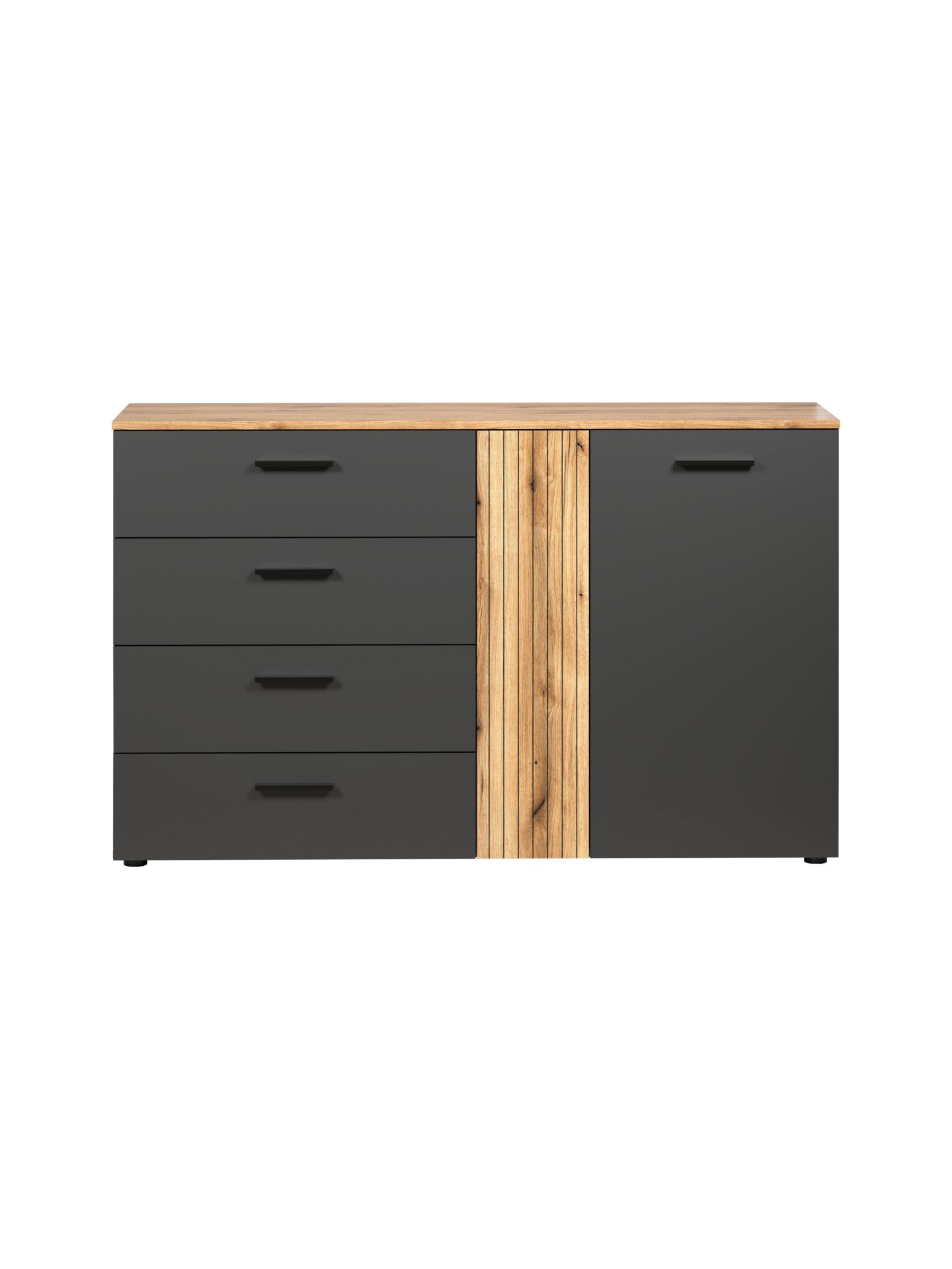 trendteam Esteban Kommode 2TR4SK Anthrazit Eiche