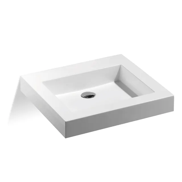 Treos Serie 701 Waschbecken ohne Hahnloch 550 Weiss