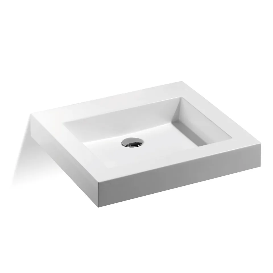 Treos Serie 701 Waschbecken ohne Hahnloch 550 Weiss
