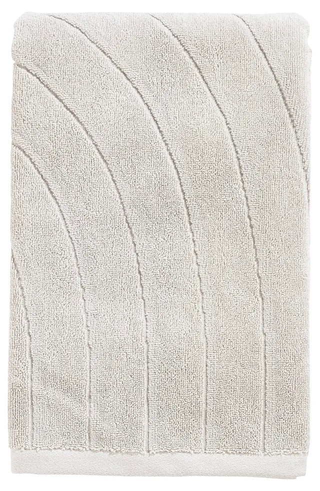 Zone Denmark Time Badehandtuch 70x140 Soft Grey Baumwolle