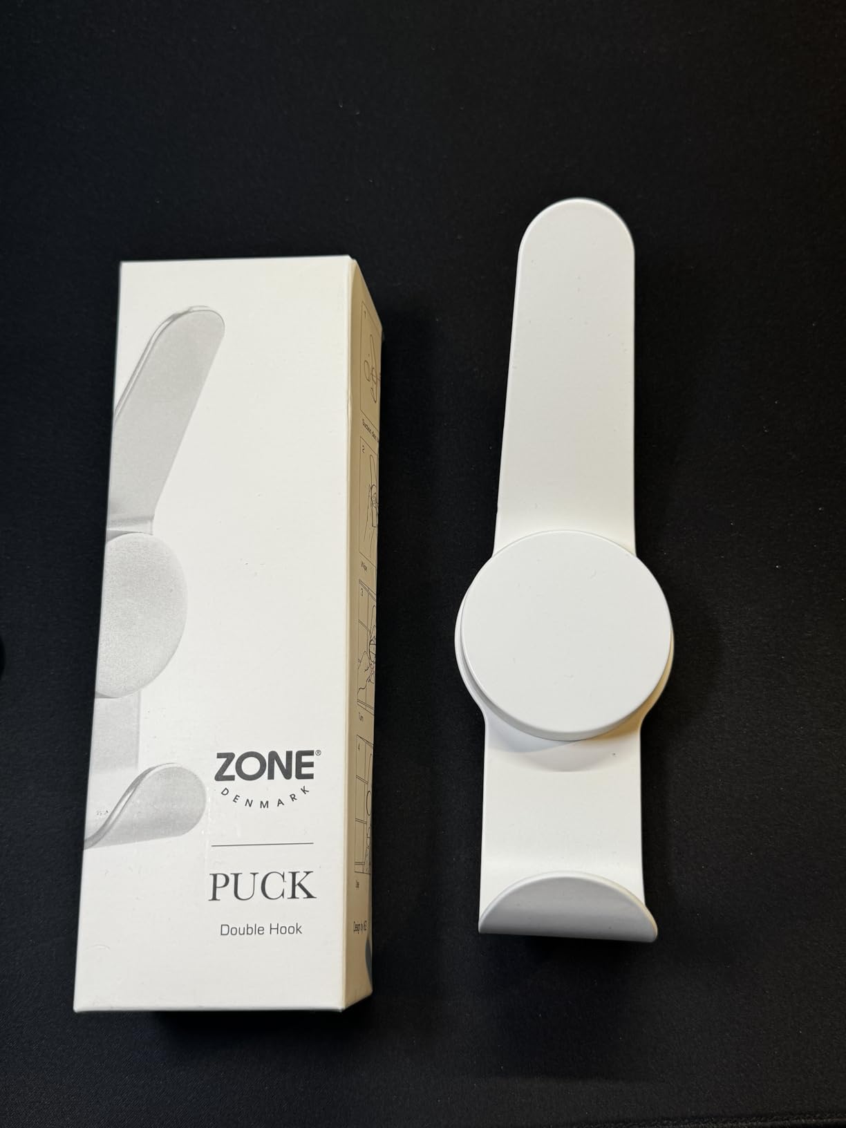 Zone Denmark Puck Hook Double Haken Weiß 23 cm