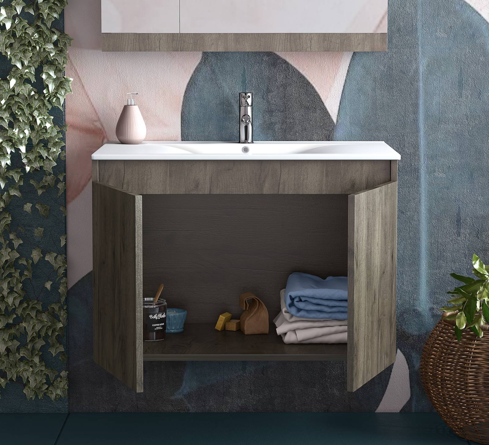 DROP Martinidis Magnolia S 60 Waschtischunterschrank Walnut
