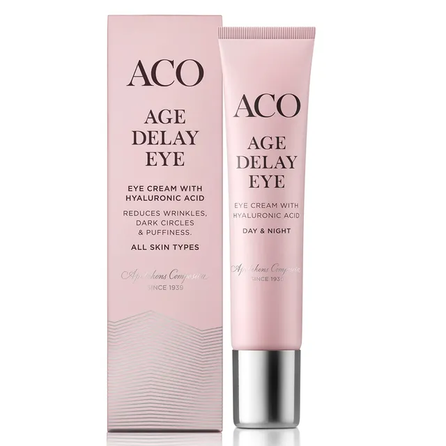 ACO Age Delay+ Eye Cream Augencreme 15 ml parfümfrei Hyaluron