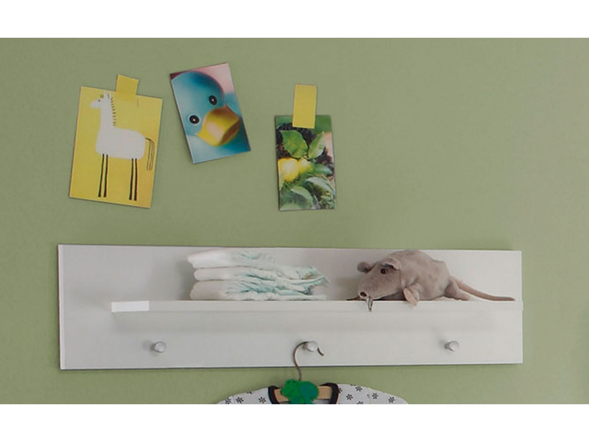 trendteam Olivia Wandboard weiß Melamin Kinderzimmer-Regal