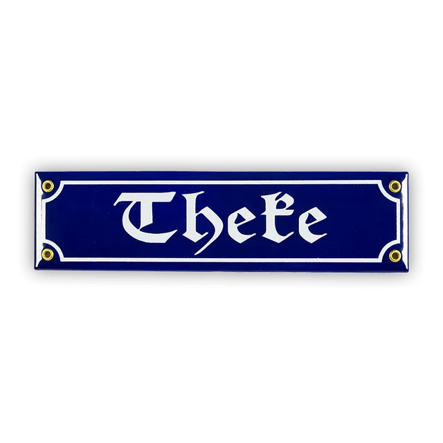 Münder Email Lagerschilder Mini-Straßenschild Theke 30x8 cm