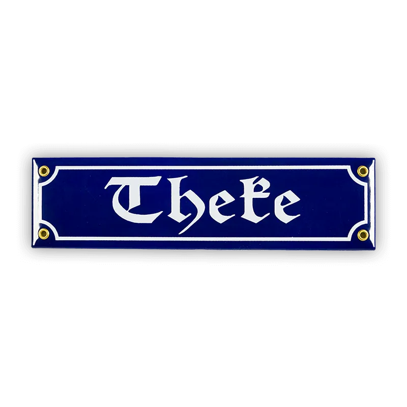 Münder Email Lagerschilder Mini-Straßenschild Theke 30x8 cm