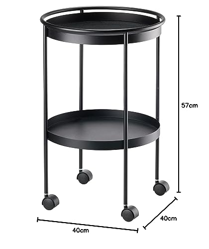 Zone Denmark Rocks Barwagen Metall Schwarz Ø40x57