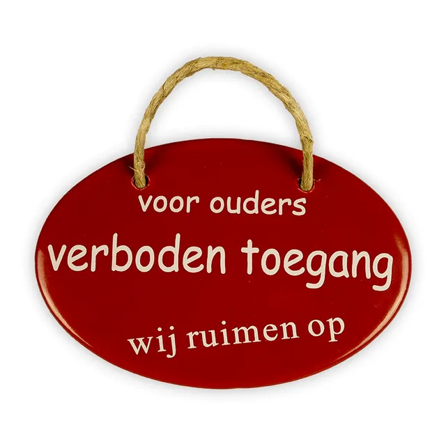 Münder Email Lagerschilder voor ouders Türschild Emaille 10,5x7cm rot-weiß