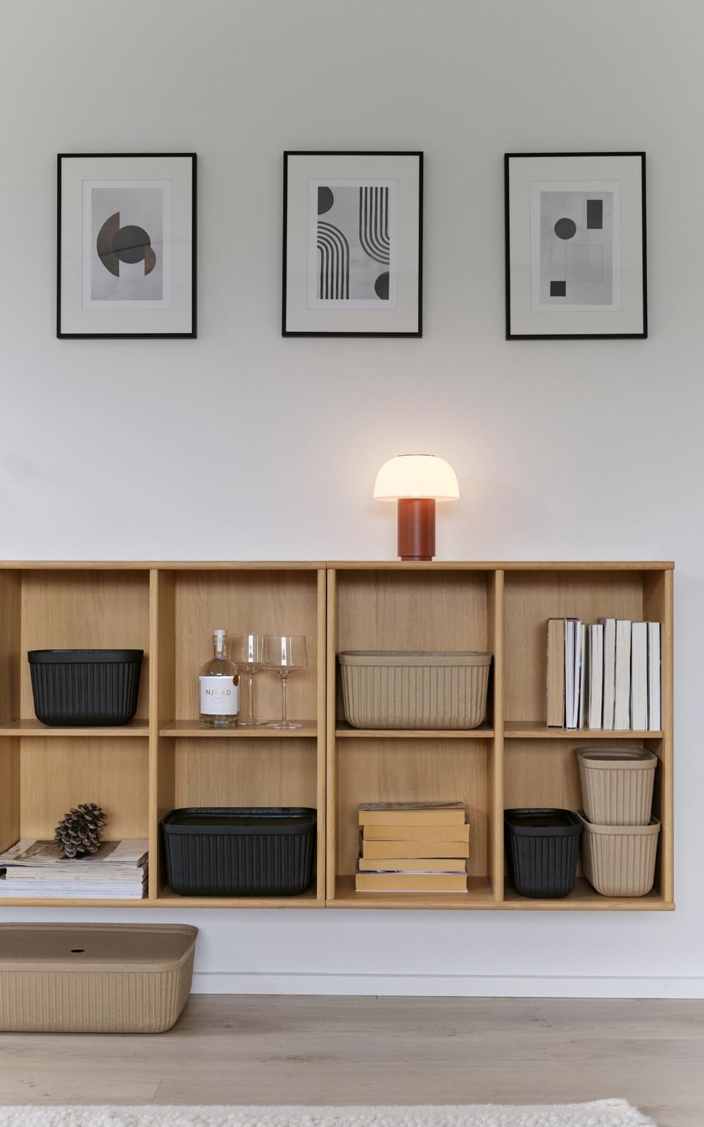 Zone Denmark Pulp Aufbewahrungsbox Braun 2er 23x15x15 cm