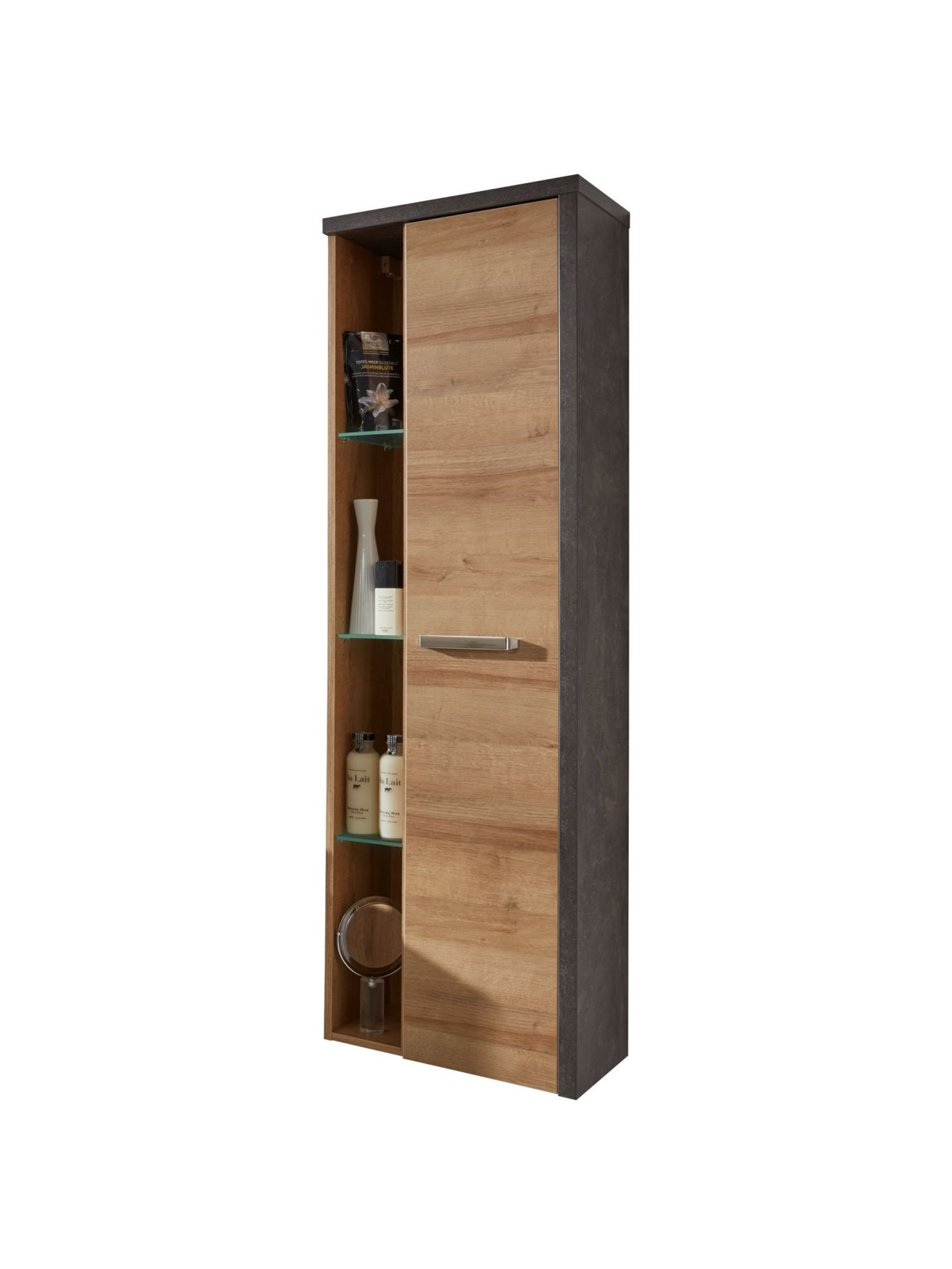 trendteam Bay TA R Hängeschrank honig Eiche Riviera Beton