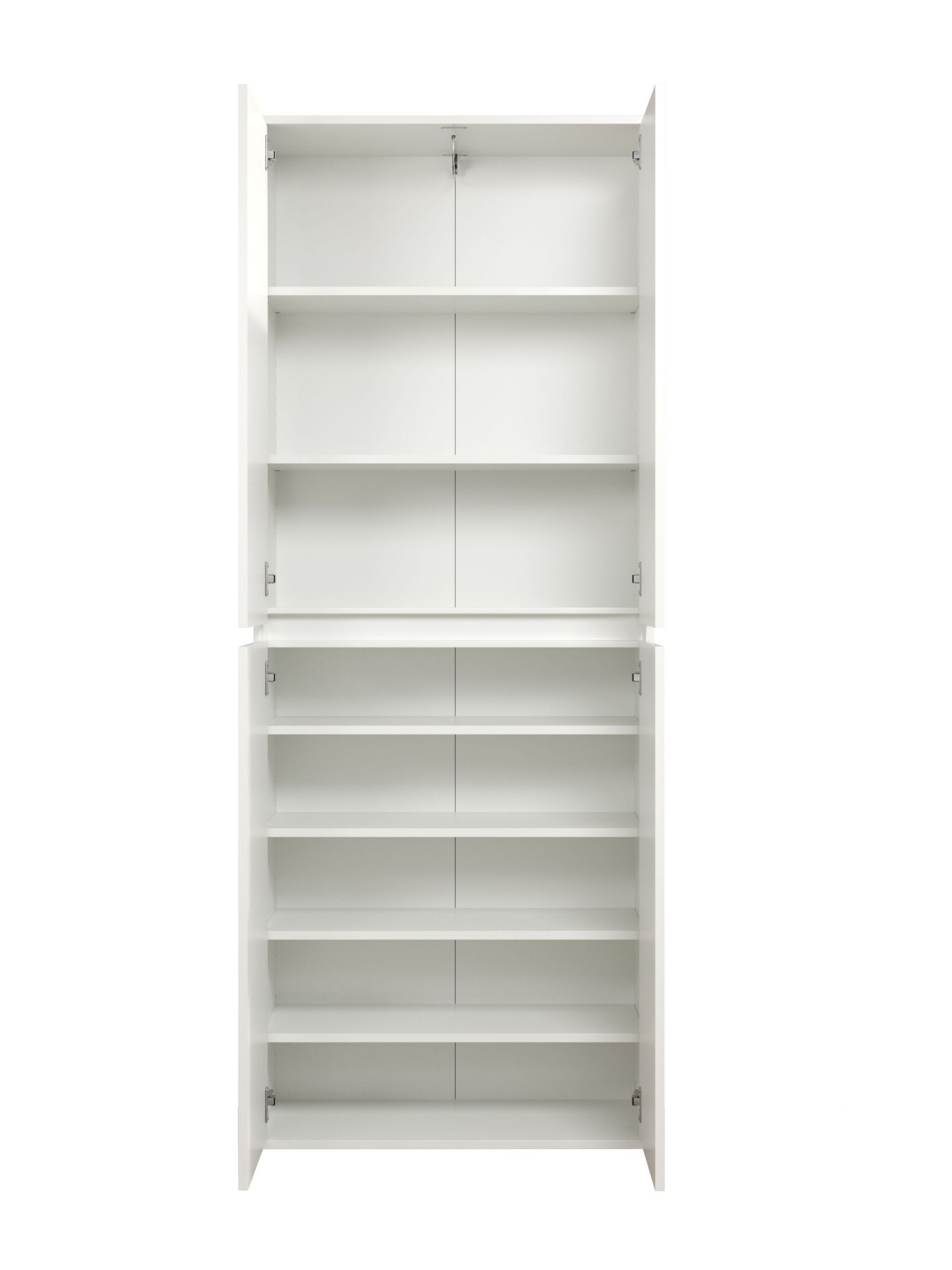 trendteam Flur Nevada Mehrzweckschrank 4TR weiß