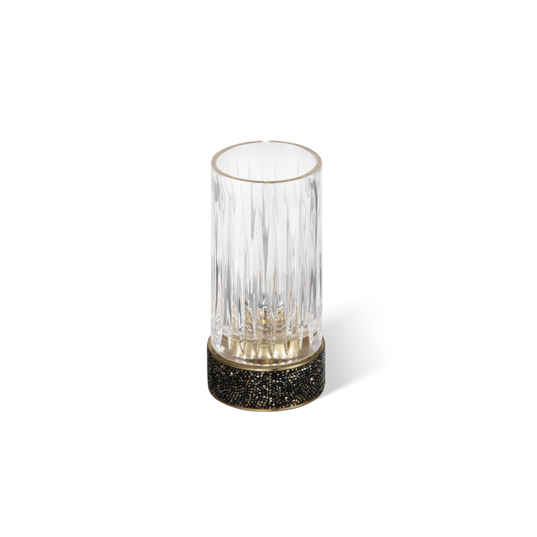 Decor Walther ROCKS SMG Mundbecher Chrom Klarglas Swarovski