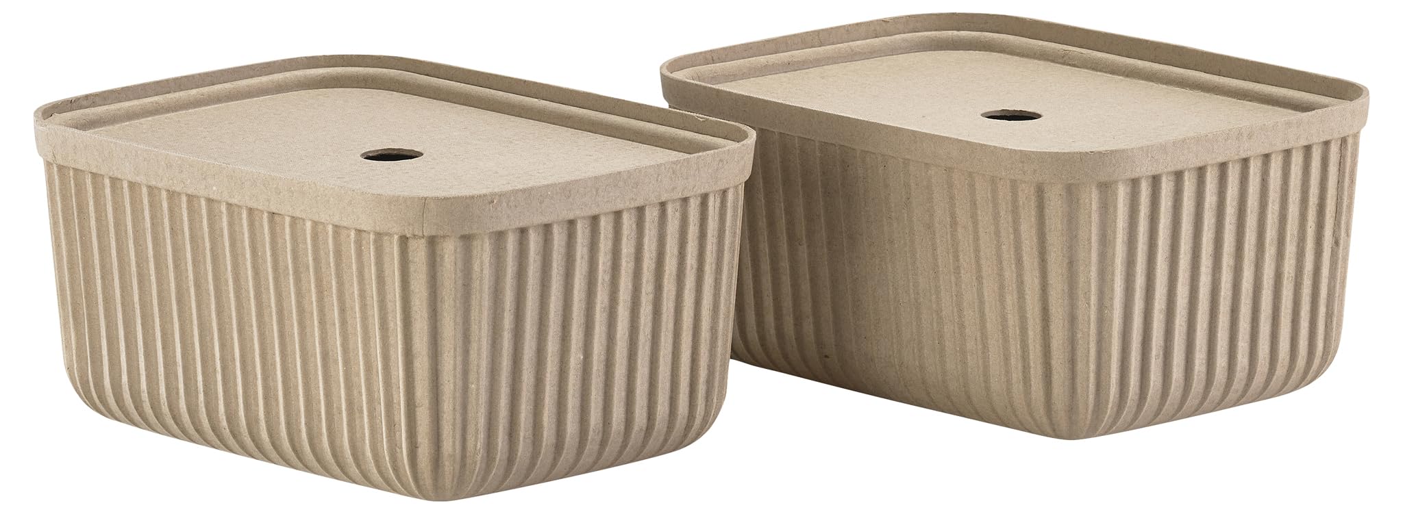 Zone Denmark Pulp Aufbewahrungsbox Braun 2er 23x15x15 cm
