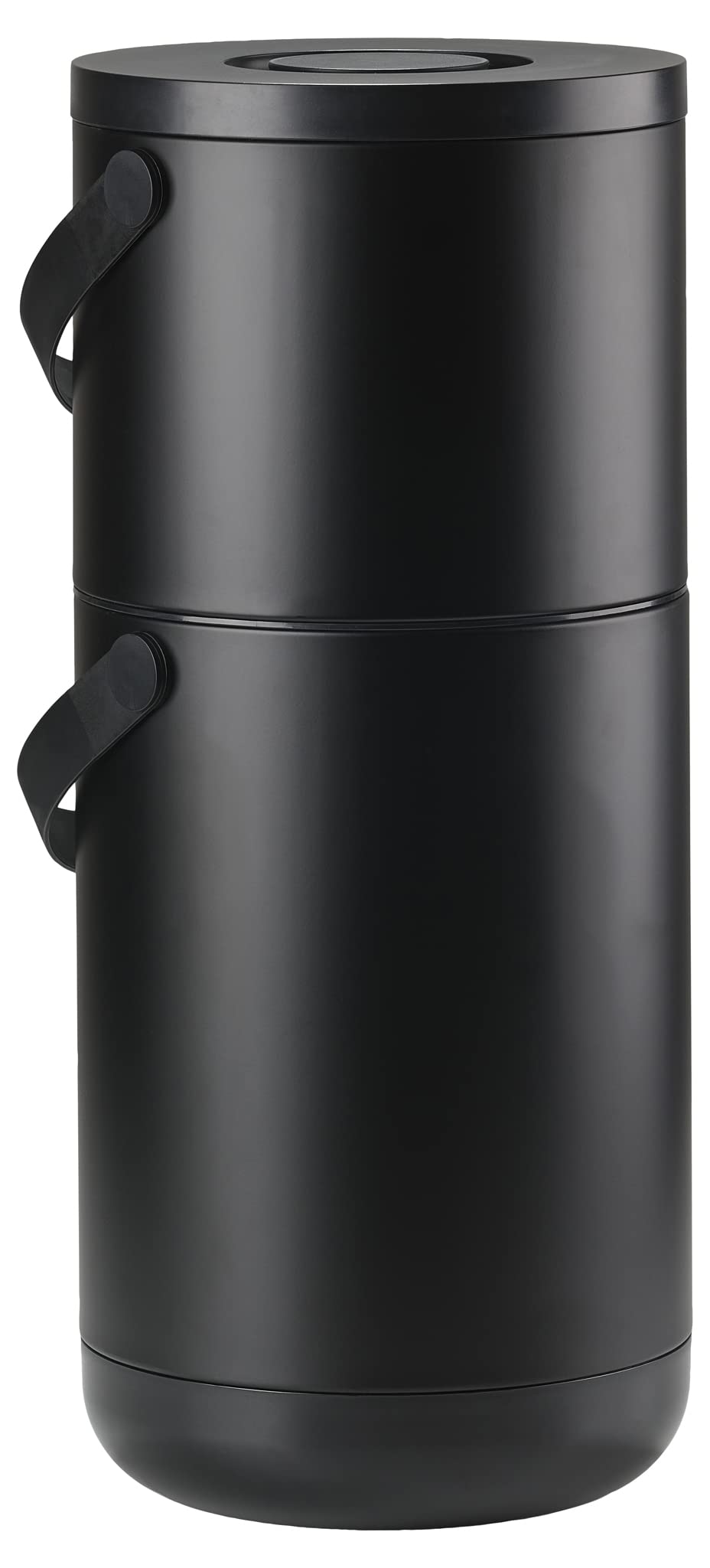 Zone Denmark Circular Abfalleimer 22+12L Schwarz Klickdeckel