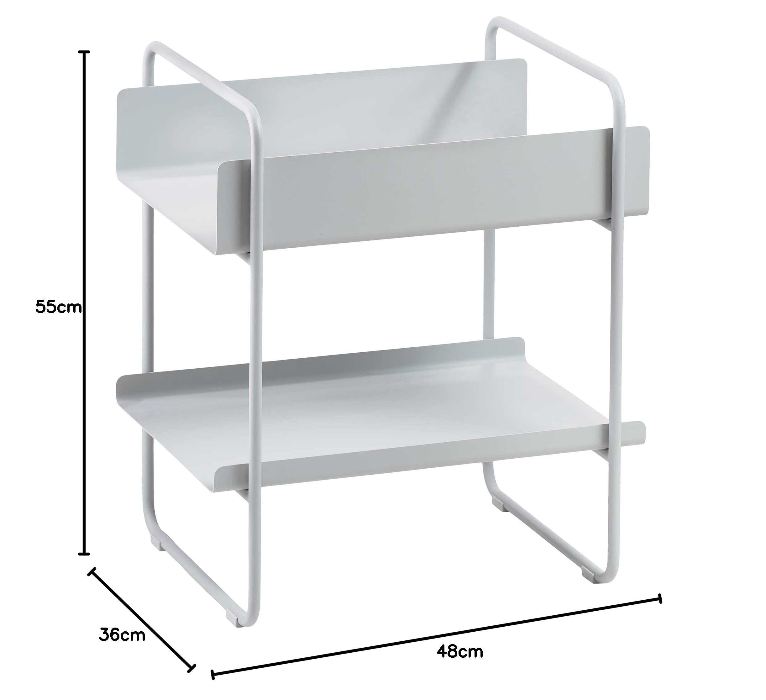 Zone Denmark A-Console Konsolentisch Metall Soft Grey 48x35,6x55,5