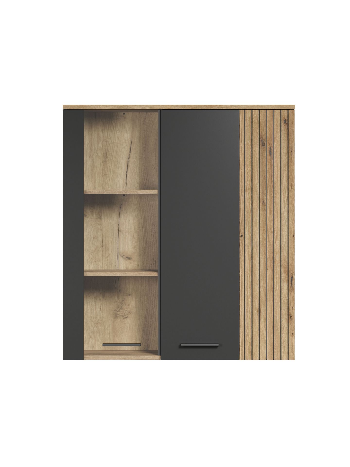 trendteam Esteban Hängevitrine Anthrazit / Evoke Oak