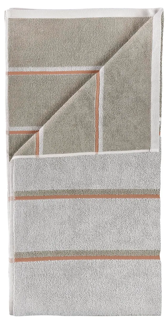 Zone Denmark Sauna Badetuch 70x140 Softgrey Eucalyptus Terracotta Baumwolle