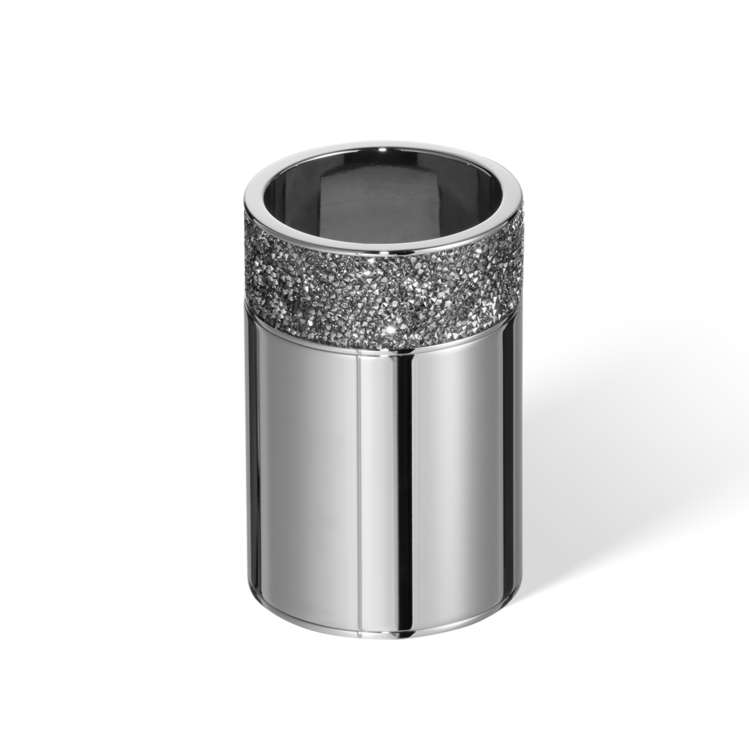 Decor Walther ROCKS BOD 1 Utensilienbehälter Chrom Swarovski