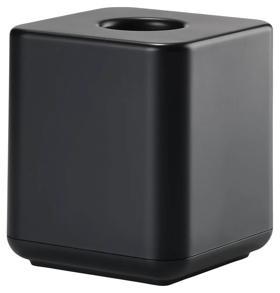 Zone Denmark UME Taschentuchbox 13x13cm Schwarz Kunststoff