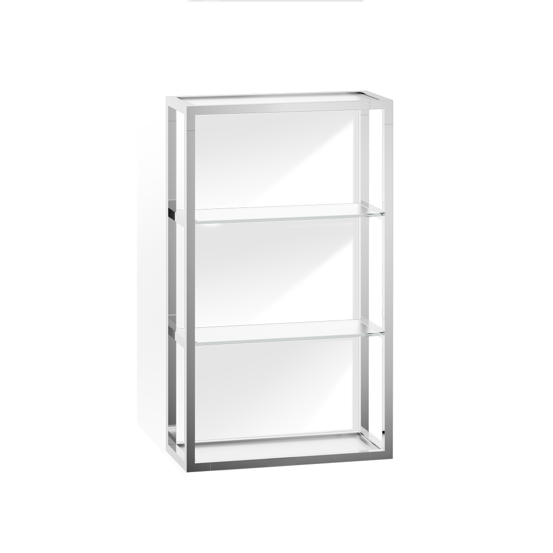 Decor Walther Classic ET 6 Wandregal Chrom Glas 3 Böden