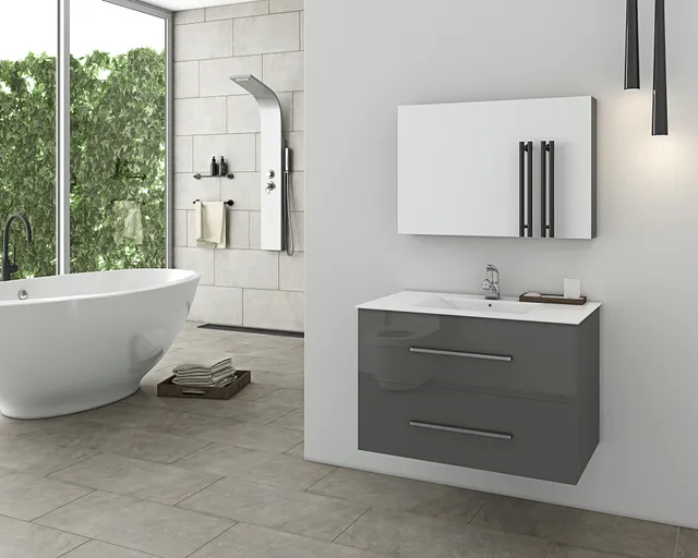 DROP Martinidis Torino 75 Waschtischunterschrank Anthrazit 75 cm