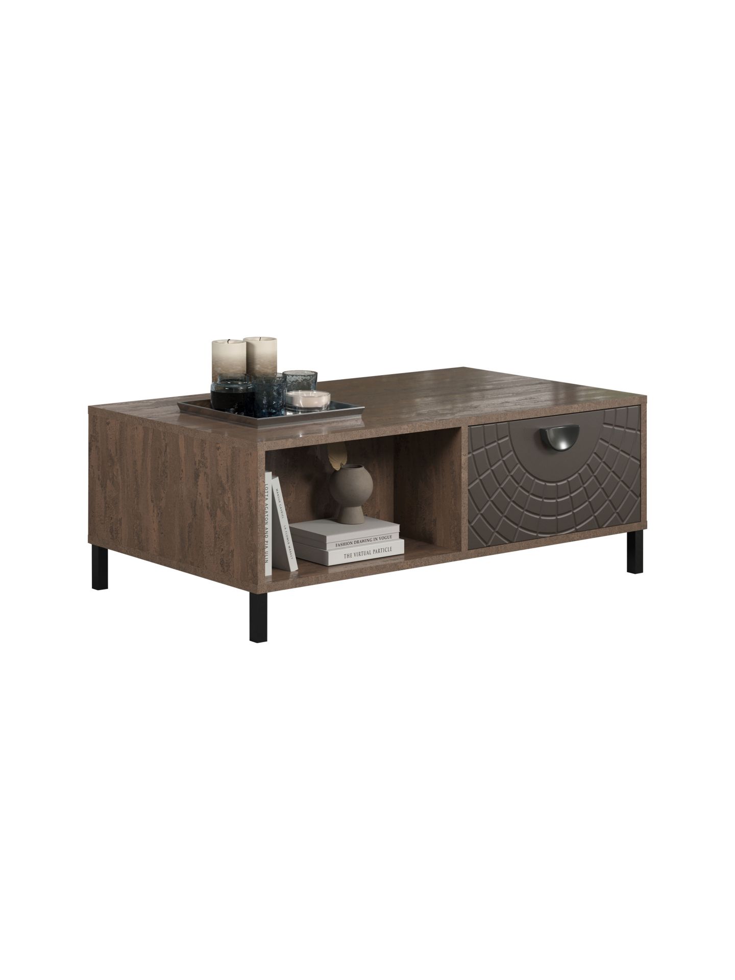 trendteam Fusion Couchtisch Rostoptik Perlbronze