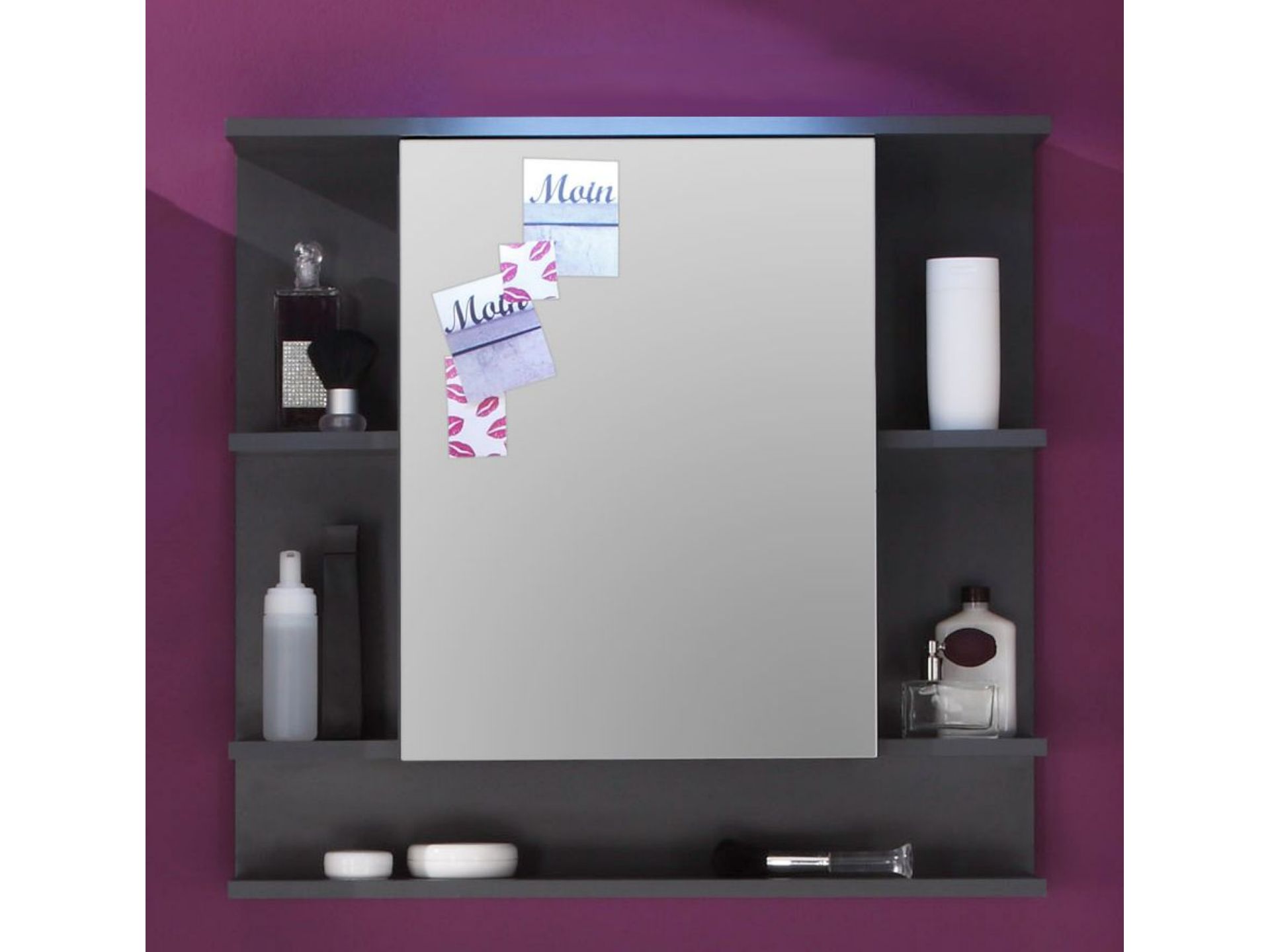 trendteam Tetis Spiegelschrank Badschrank Graphit