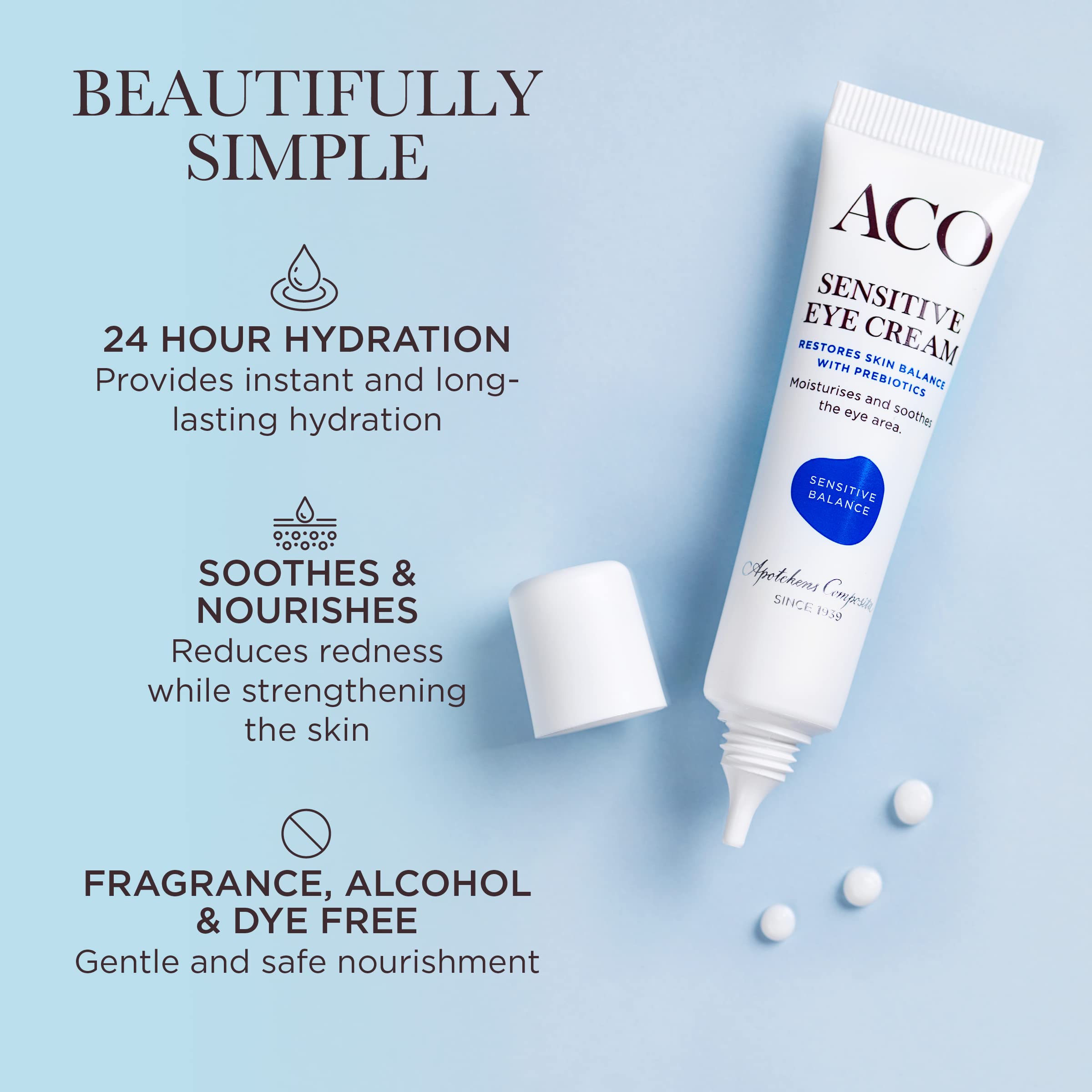 ACO Sensitive Balance Eye Cream Augencreme 15 ml parfümfrei